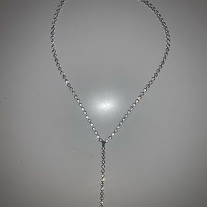 Beautiful diamond drop necklace